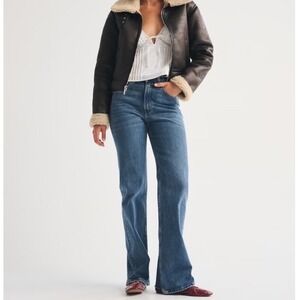 Abercrombie & Fitch The 90s Relaxed Jean High Rise Blue Size 34 18 Medium Wash